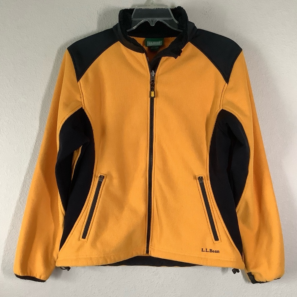 L.L. BEAN Vintage Full Zip Fleece Jacket L Gorpcore Outdoor Hiking Camping
